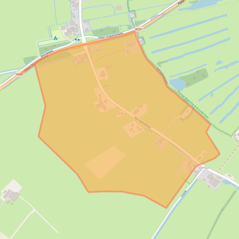 Kaart van postcodegebied 8482JH.