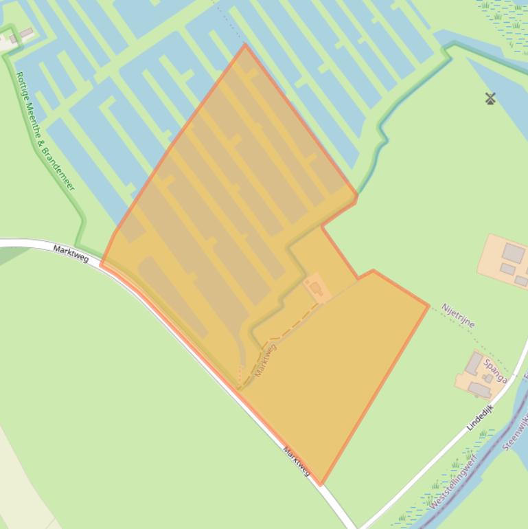 Kaart van postcodegebied 8482KH.