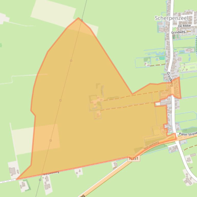 Kaart van postcodegebied 8483JN.