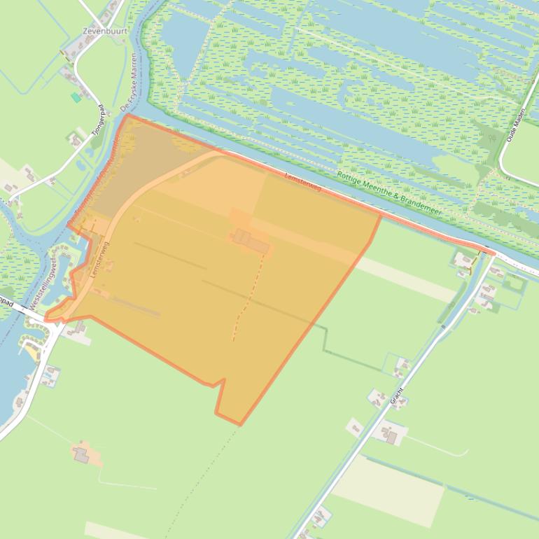 Kaart van postcodegebied 8484KK.