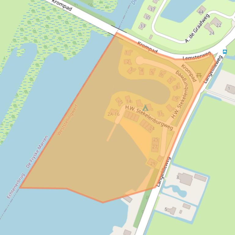 Kaart van postcodegebied 8484KL.