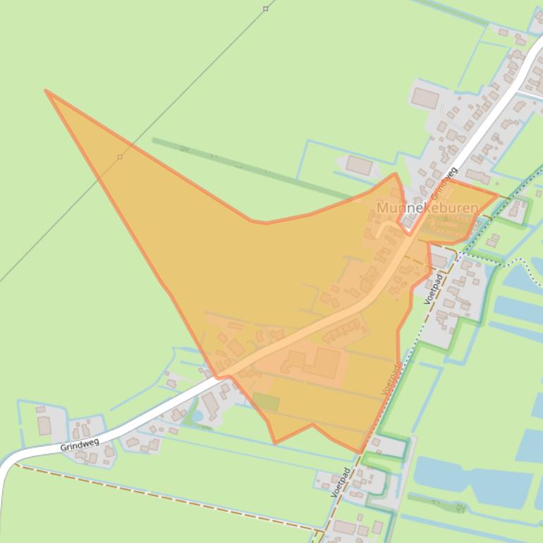 Kaart van postcodegebied 8485JD.