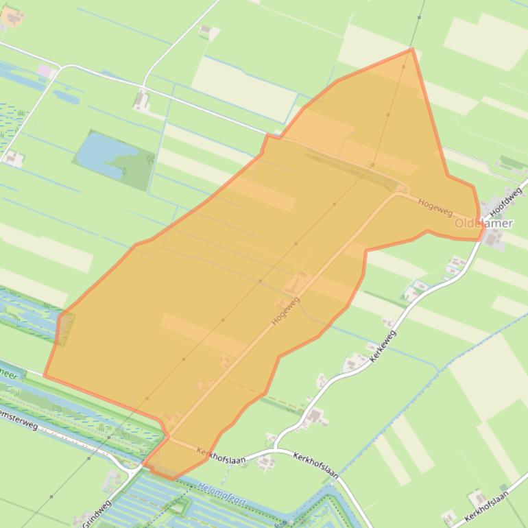 Kaart van postcodegebied 8486GH.