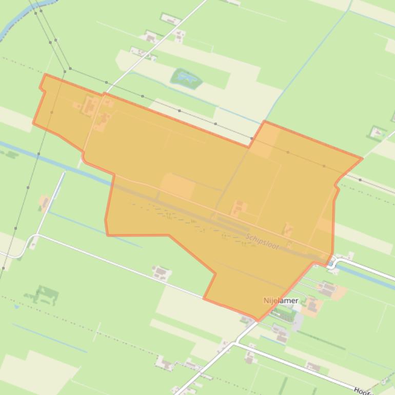 Kaart van postcodegebied 8487AJ.