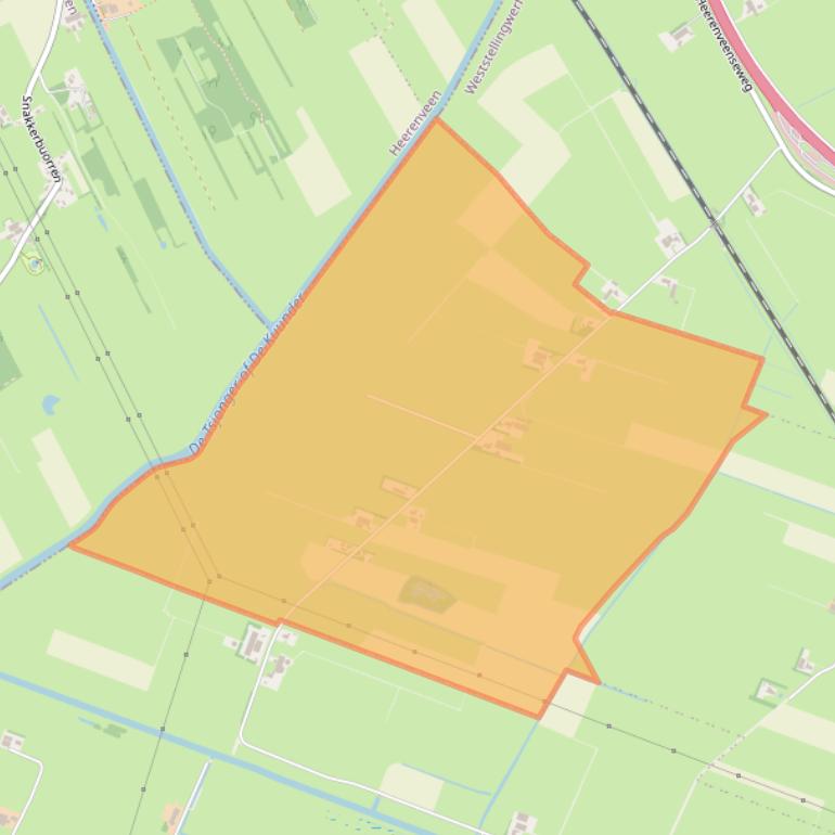 Kaart van postcodegebied 8488AP.