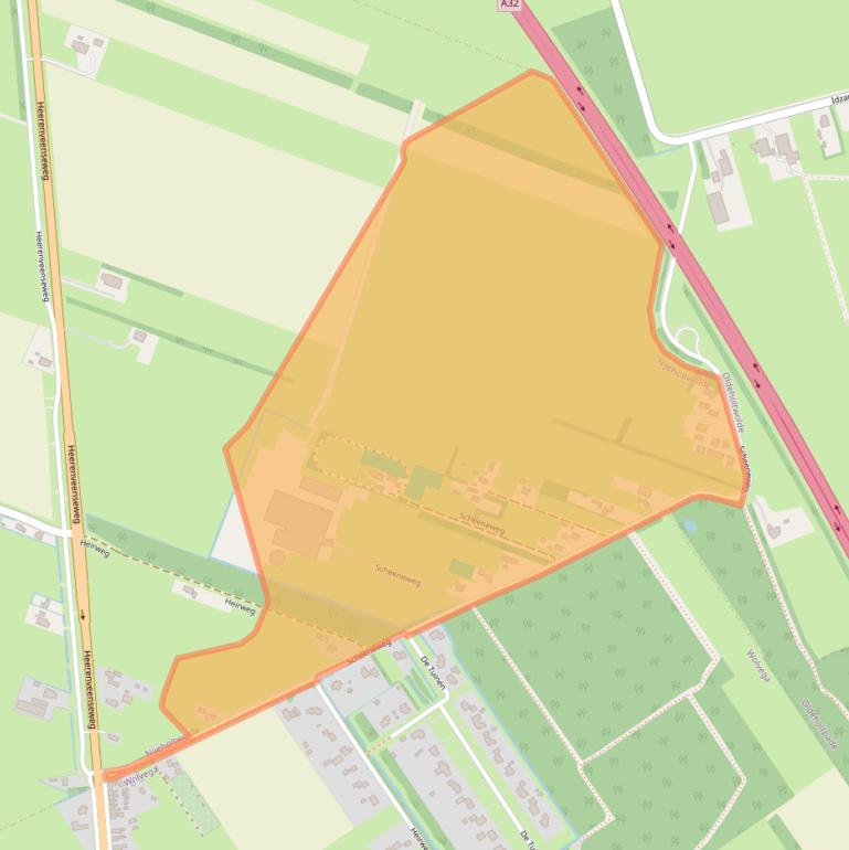 Kaart van postcodegebied 8488BG.