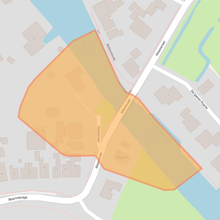 Kaart van postcodegebied 8491AH.