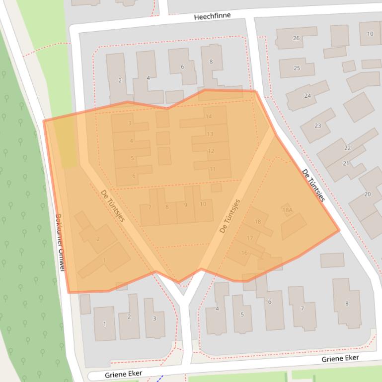 Kaart van postcodegebied 8491AM.