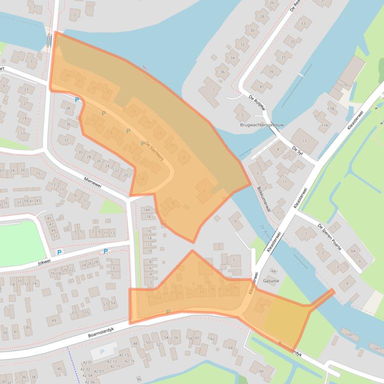 Kaart van postcodegebied 8491AT.