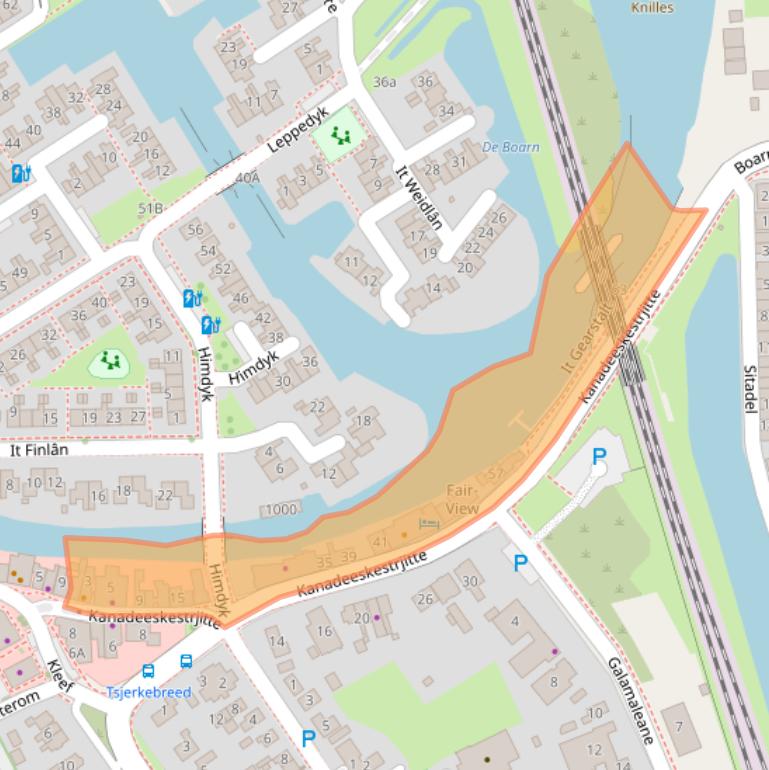 Kaart van postcodegebied 8491BC.