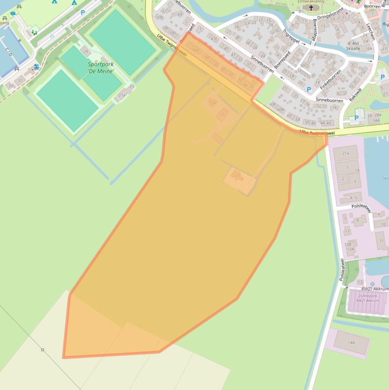 Kaart van postcodegebied 8491CH.