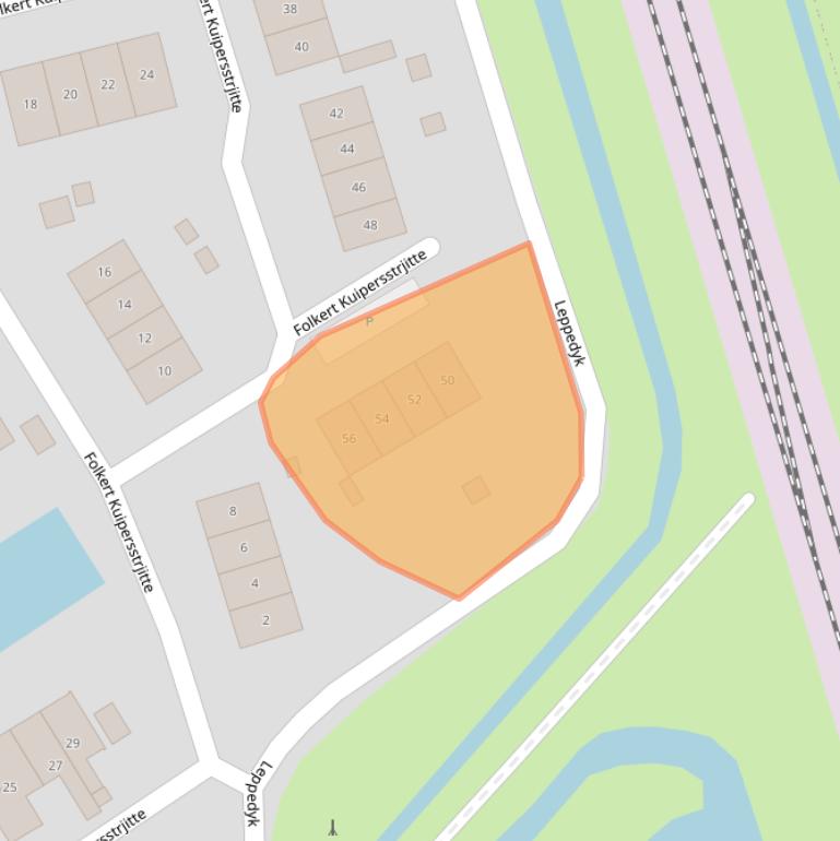 Kaart van postcodegebied 8491DC.