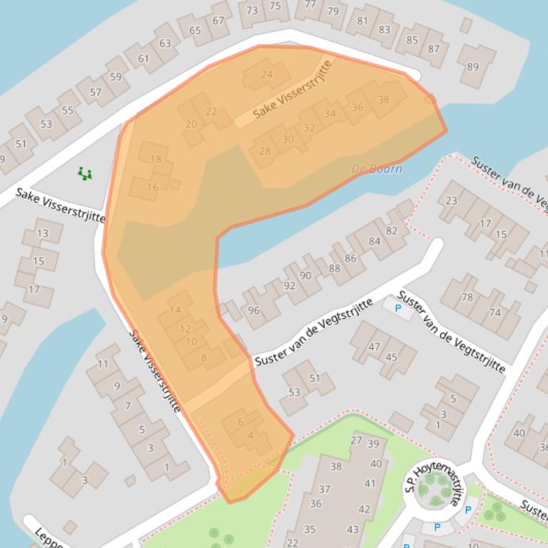 Kaart van postcodegebied 8491DJ.