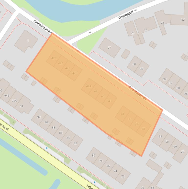 Kaart van postcodegebied 8491EC.