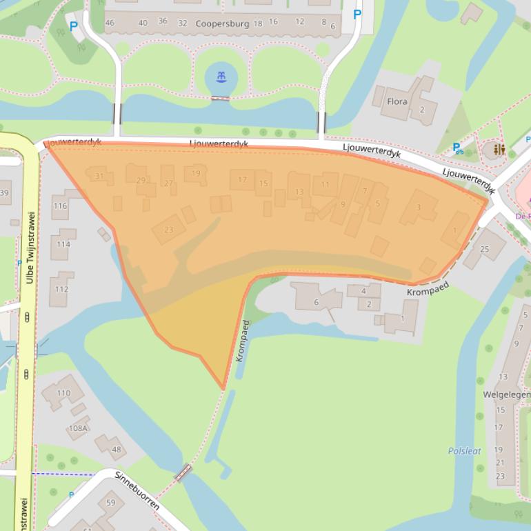Kaart van postcodegebied 8491GA.
