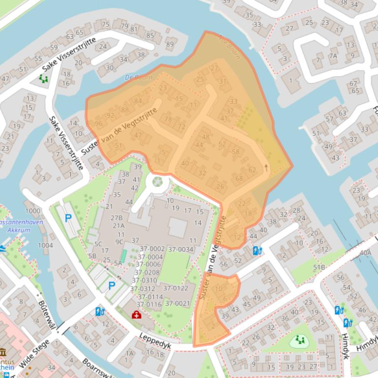 Kaart van postcodegebied 8491GE.