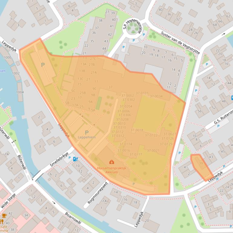 Kaart van postcodegebied 8491GJ.