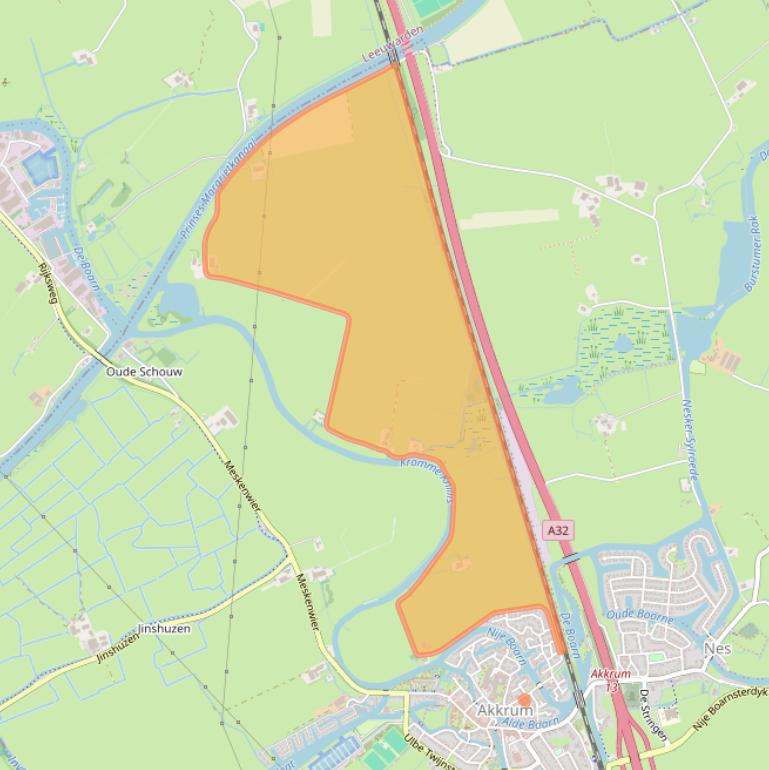 Kaart van postcodegebied 8491GM.