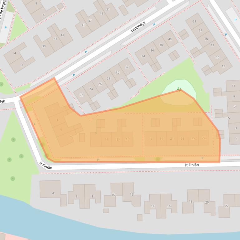 Kaart van postcodegebied 8491GP.