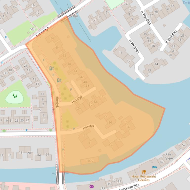 Kaart van postcodegebied 8491GV.