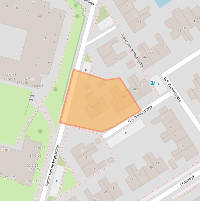 Kaart van postcodegebied 8491GX.