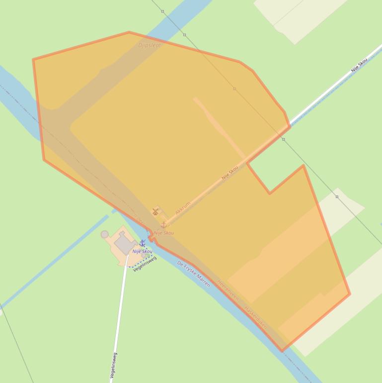 Kaart van postcodegebied 8491MT.