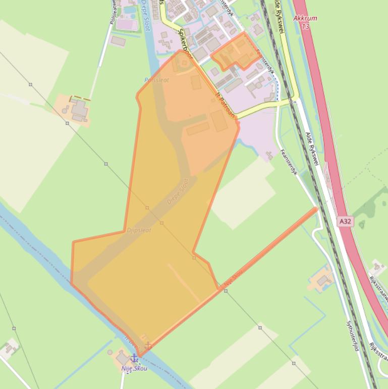 Kaart van postcodegebied 8491PB.