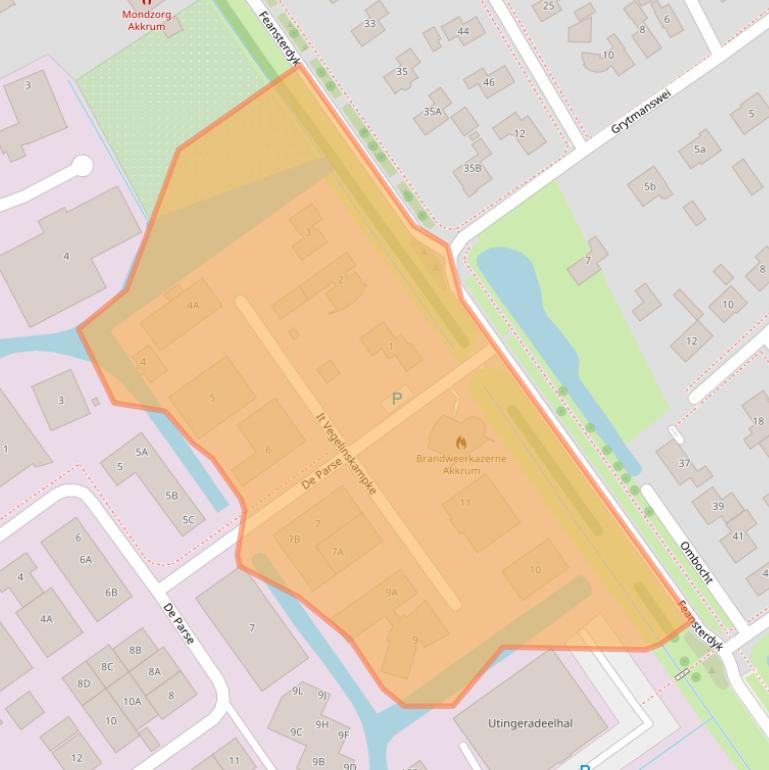 Kaart van postcodegebied 8491PD.