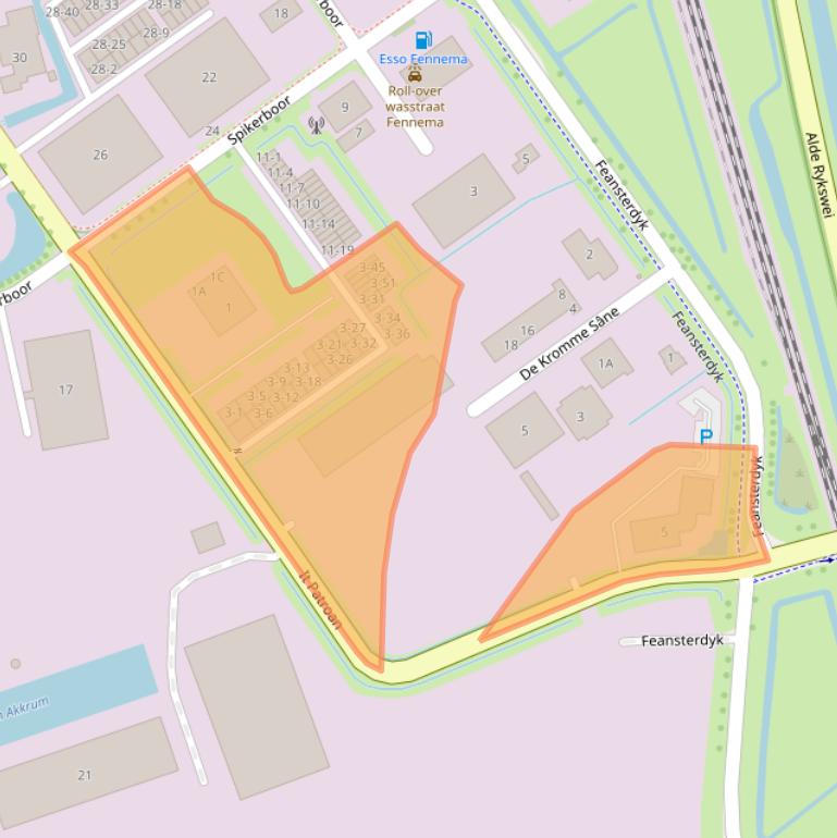 Kaart van postcodegebied 8491PK.