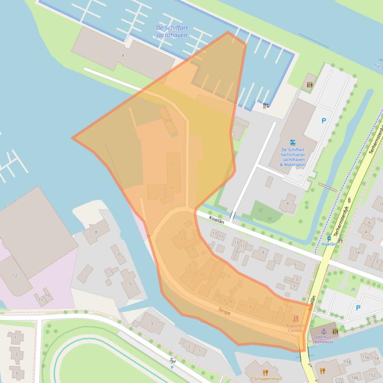 Kaart van postcodegebied 8493LB.