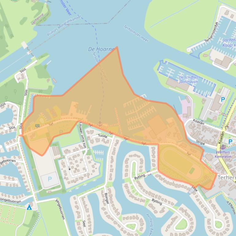 Kaart van postcodegebied 8493LL.