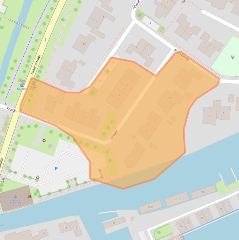 Kaart van postcodegebied 8493RB.