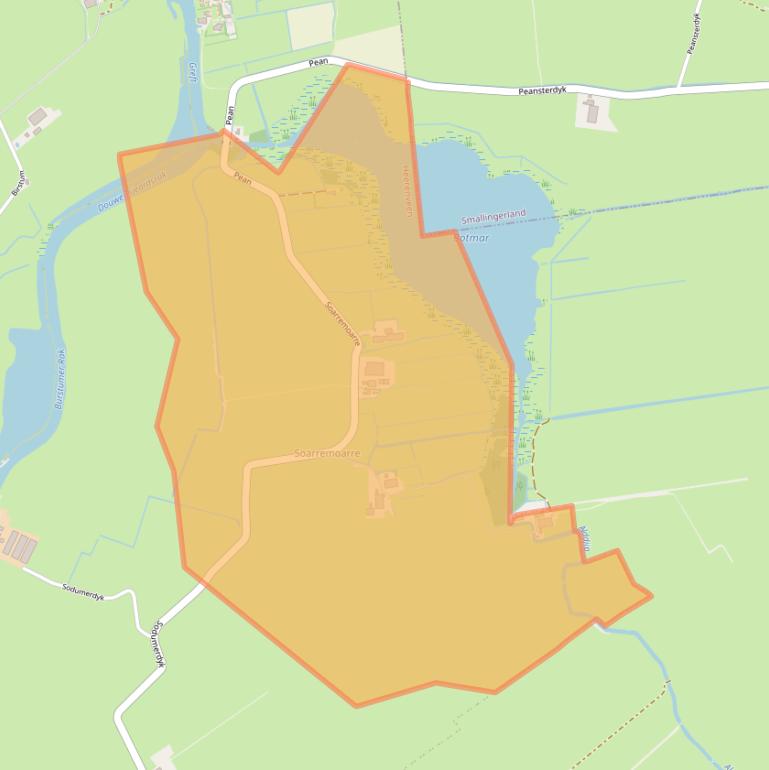 Kaart van postcodegebied 8494NA.