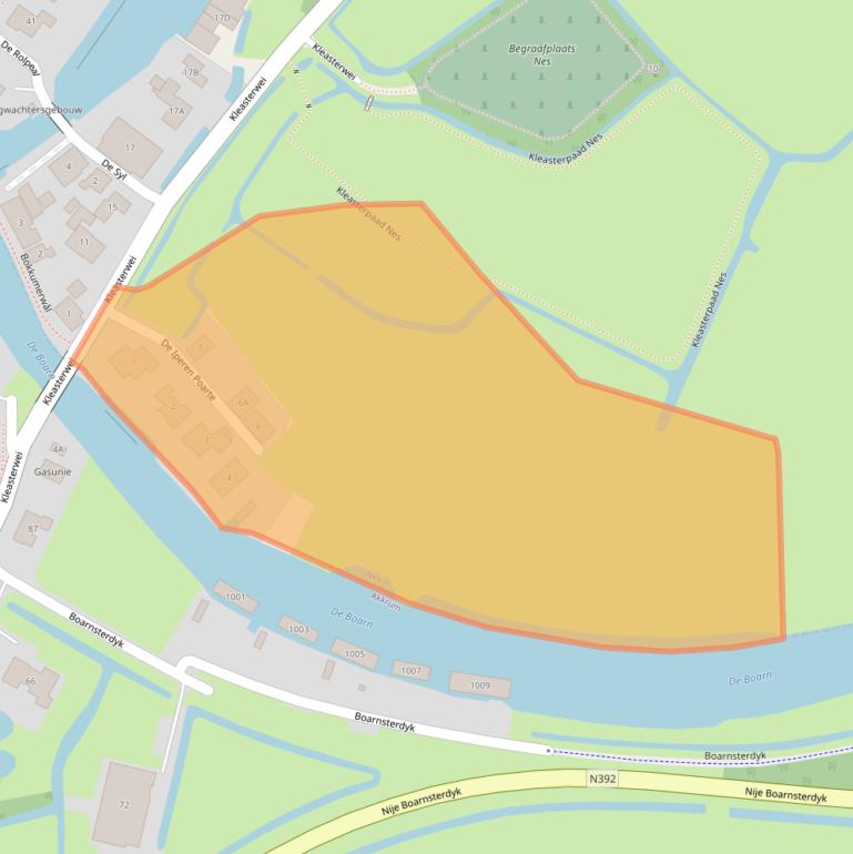 Kaart van postcodegebied 8494NL.