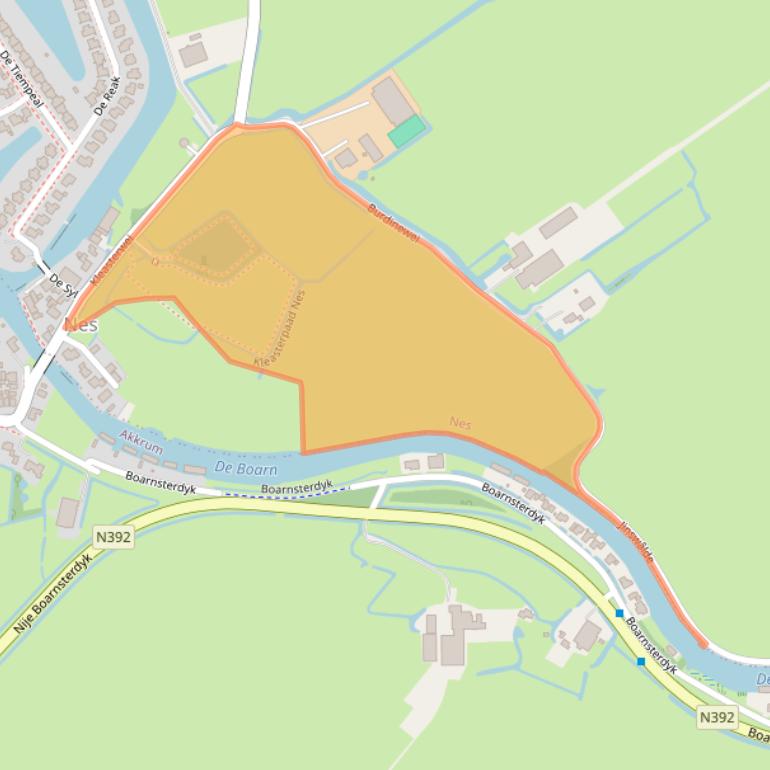 Kaart van postcodegebied 8494NM.