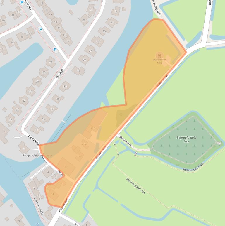 Kaart van postcodegebied 8494NN.