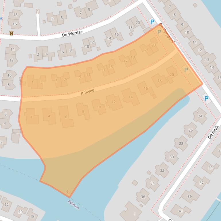 Kaart van postcodegebied 8494PB.