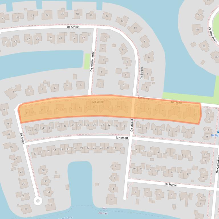 Kaart van postcodegebied 8494PE.