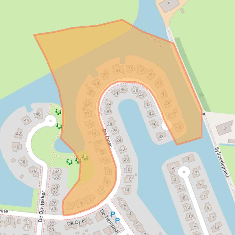 Kaart van postcodegebied 8494PJ.