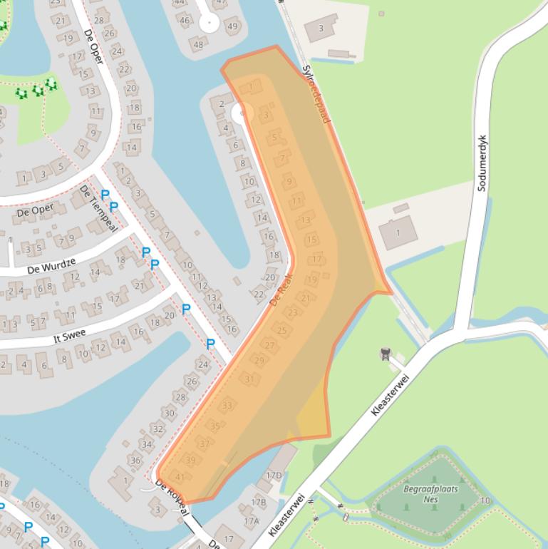 Kaart van postcodegebied 8494PM.