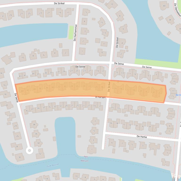 Kaart van postcodegebied 8494PS.