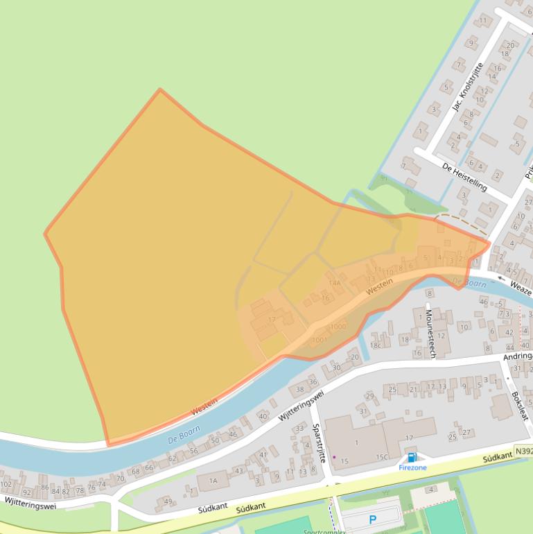 Kaart van postcodegebied 8495HB.