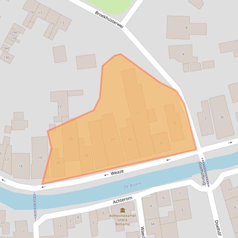 Kaart van postcodegebied 8495HE.