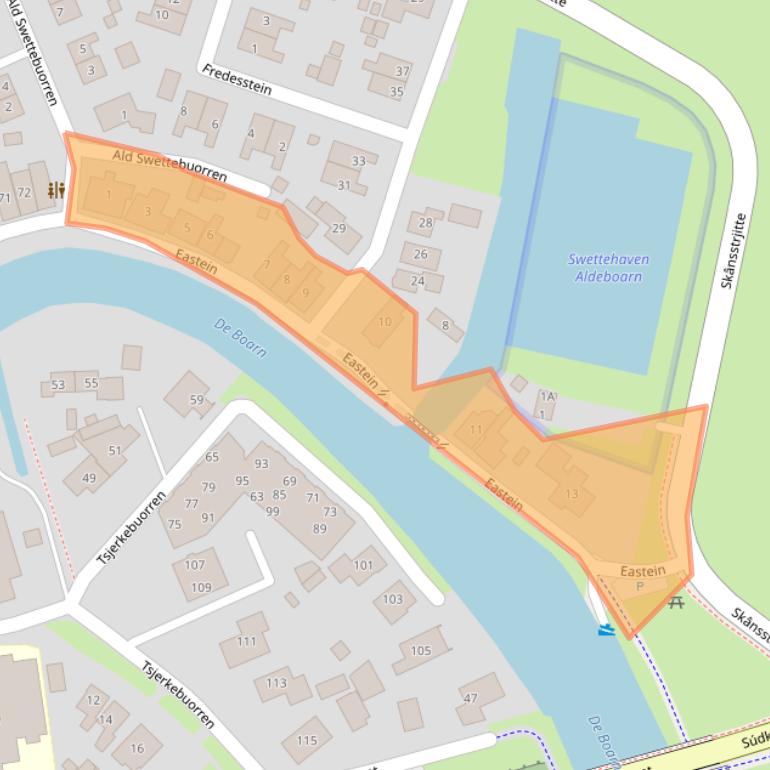 Kaart van postcodegebied 8495HK.