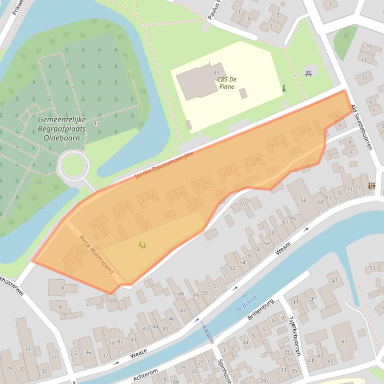 Kaart van postcodegebied 8495HX.