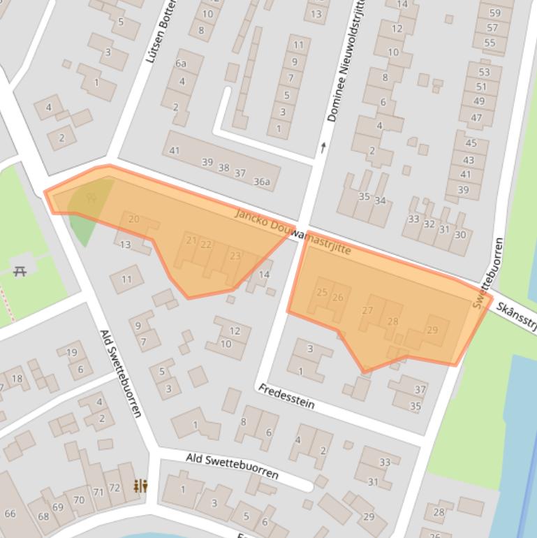 Kaart van postcodegebied 8495HZ.