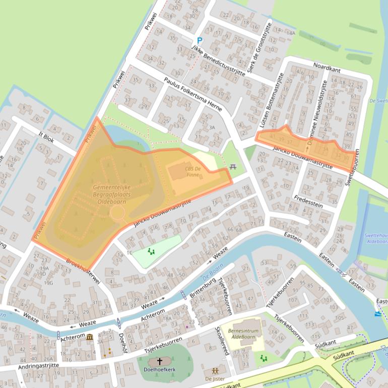 Kaart van postcodegebied 8495JA.