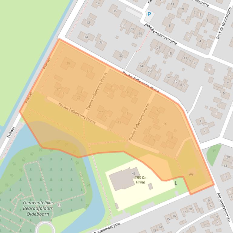 Kaart van postcodegebied 8495JB.