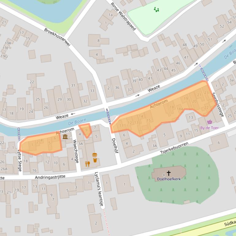 Kaart van postcodegebied 8495JE.