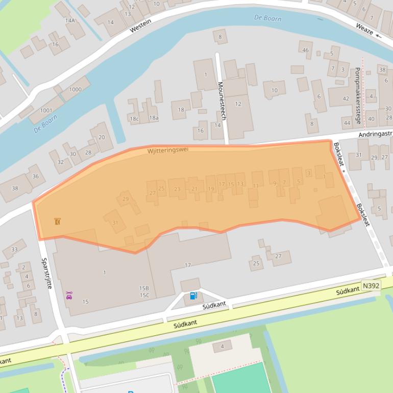 Kaart van postcodegebied 8495JK.